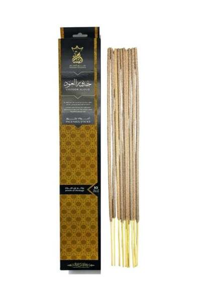 LUXURY أعواد بخور جوزور ألود الفاخرة - عبوة من 10 أعواد برائحة العود تدوم طويلًا