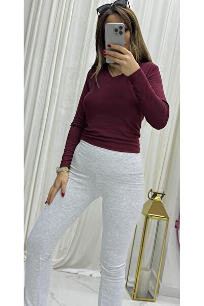 Daves Premium Quality Cotton Stretch Fabric Relax Leggings - Gray