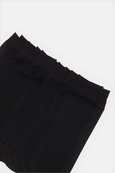 REDTAG Women Black Nylon Ankle Socks Set (10 Pairs)