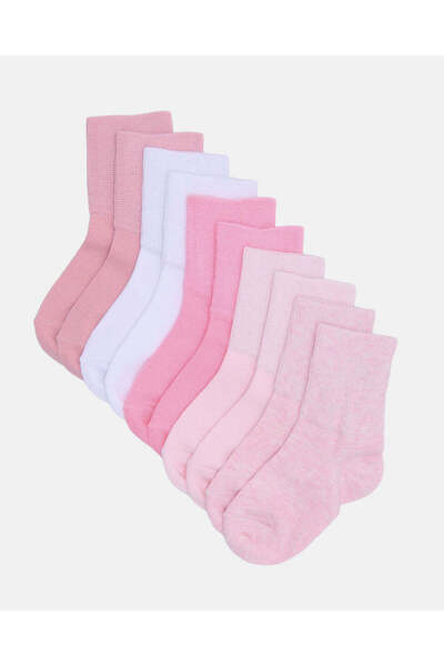 REDTAG جوارب متنوعة بطول الكاحل للبنات الرضع (5 أزواج)