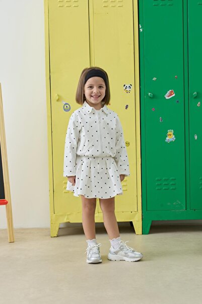 Tics Pleated Skirt - Polka Dot