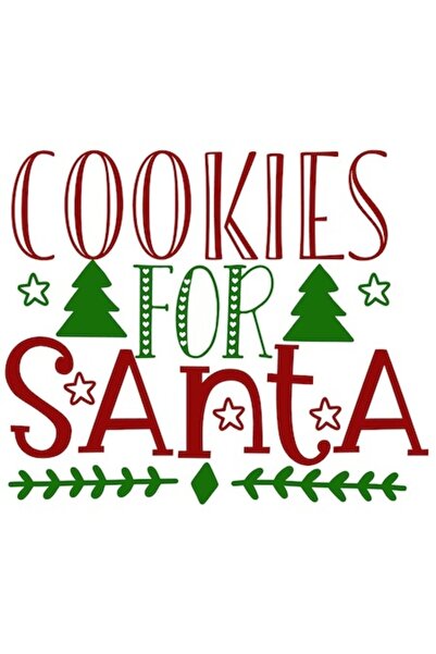 OEM Autocolant „Fursecuri pentru Moș Crăciun” - Vinil PVC amuzant, Verde/Roșu...