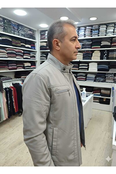 güncüoğlu Stand-Up Collar, Snap-On Sleeves, Zippered Sports Seasonal Men's Coat