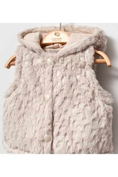 Cassiope Baby Plush Hooded Baby Vest