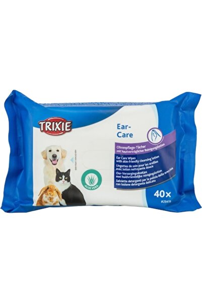 Trixie Șervețele umede pentru îngrijirea urechilor, Trixie, 40 buc, 29419
