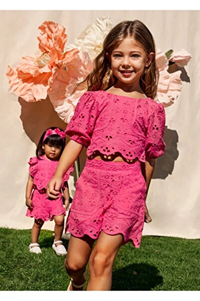 MAYORAL Girl Child Summer Blouse Shorts 2 Pcs Set 5231