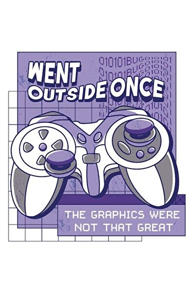 OEM Autocolant joystick Play Station multicolor, text în engleză „Went Out Ou...