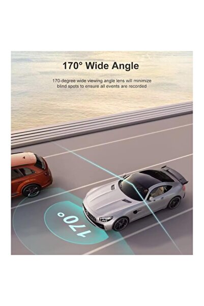 AMYMAT F38 Dash Cam - Full HD/4K Recorder, GPS, G-sensor, Night Vision