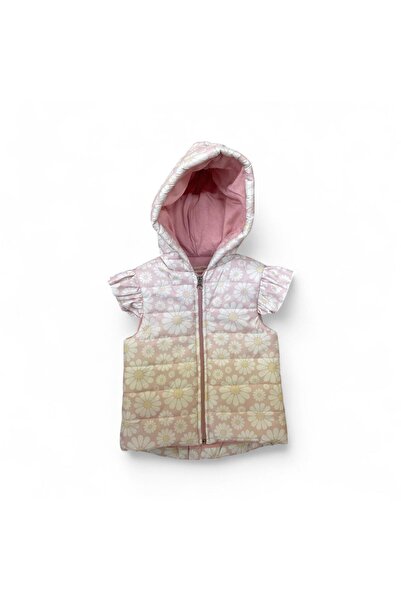 Gocoland Girl's Daisy Patterned Hooded Inflatable Vest