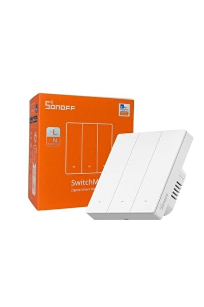 Sonoff ZBM5-3C-86W Smart Switch, 3-channel, 10A, Zigbee, White