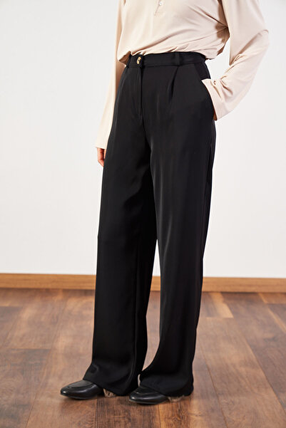 Mevra Palazzo Trousers Black
