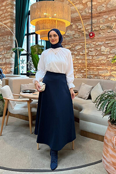 Neşeli Butik Women's Tie-Up A-Line Modest Skirt Ry075