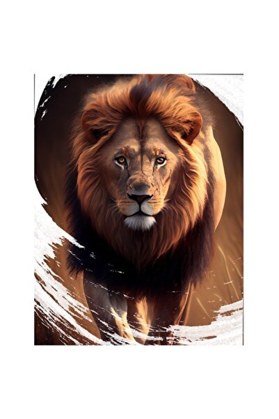 OEM Autocolant - Portret Leu Victorios, Desen Animat Motivațional, Multicolor...