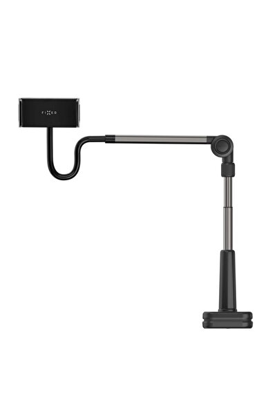 FIXED Tablet/Phone Desk Holder 7–13", Adjustable Arm, 360° Rotation, Stable Grip, Relax FIXRLX-BK, Black