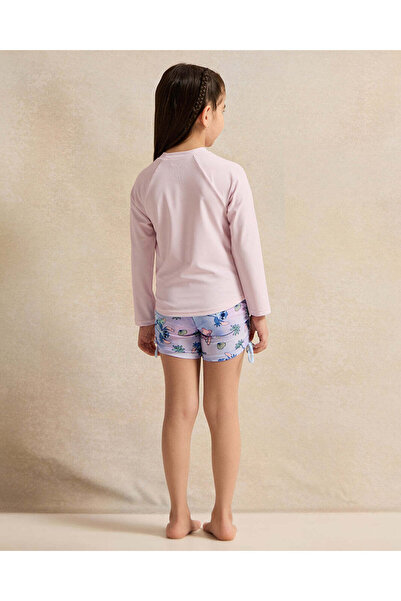 REDTAG Girls Pink And Blue Printed Swim Set (2 Piece)