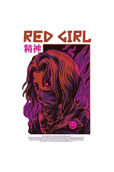 OEM Autocolant Ninja Asasin Roșu cu Glugă, Bordură Albă, Vinil PVC 15 cm