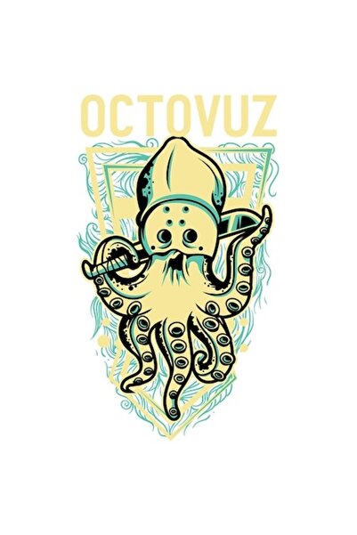 OEM Autocolant caracatiță cu cuțit, text în engleză, desene animate cu îndrăg...