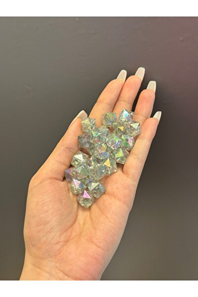 Gönülden Tasarım 25 ΤΕΜΑΧΙΑ ΚΡΥΣΤΑΛΛΙΚΟΣ ΚΥΒΟΣ ΠΛΑΣΤΙΚΟΣ ΣΕΤ ΧΑΝΤΡΕΣ 1 εκ. Πρ...