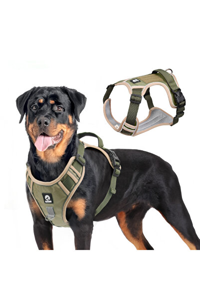 DUOMM YACEL Köpek Tasması ve Gezdirme Halatı Gögüs ve Sırt Setli (Reflektörlü)