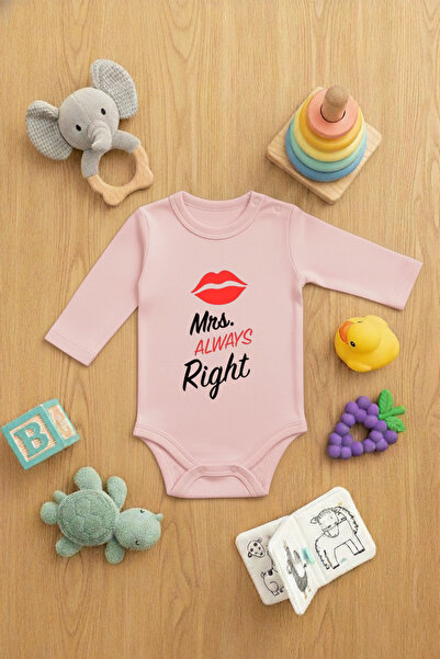 LORVEX بدلة طفلة مكونة من مطبوع قطع ملابس داخلية لطيفة MRS ALWAYS RIGHT مطبوع