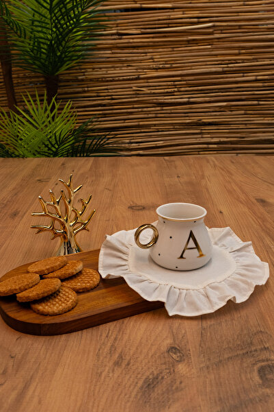 abidehanım Ruffle |   6 Piece Frilly Coffee Presentation Set 22 X 22