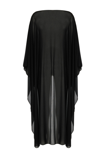 AQUELLA Black Crepe Kaftan