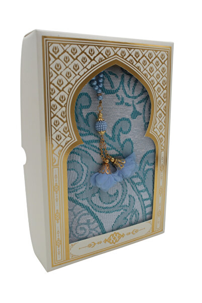 MyReal Gift Dowry Set with Prayer Rug, Prayer Beads and Box
