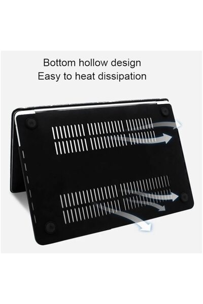 DooLike Marble-effect hard-shell case for MacBook Air 13.6" – premium shockproof slim black