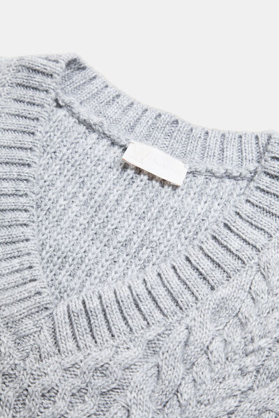 W Collection GRİ MELANJ TAŞLI SÜVETER