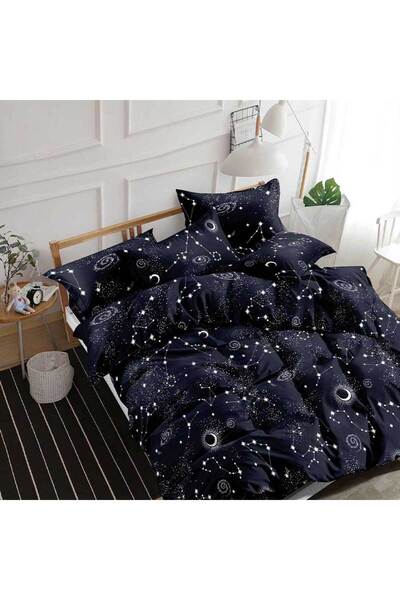 Patul Bed Linen, Satin Cotton, Sulphur, 2 Persons, Double Bed, 4 Pieces