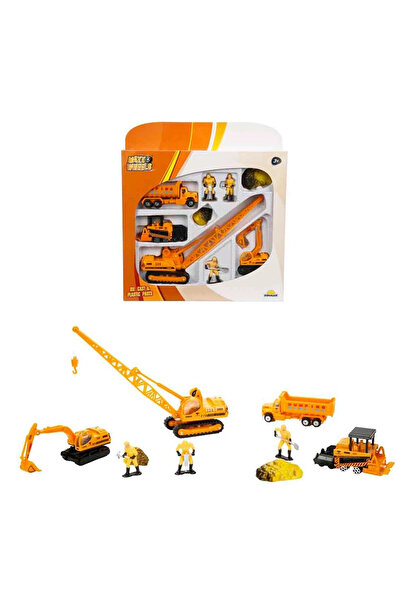 ByCaretta Maxx Wheels Construction Vehicle Set 9 Pieces