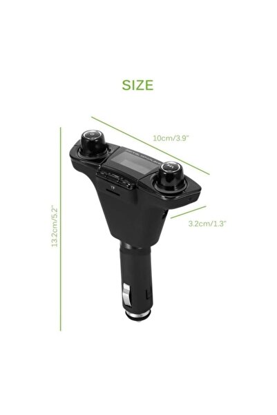 Import China Multifunctional Car Kit - Hands-Free Bluetooth FM Transmitter MP3 Dual USB TF Card