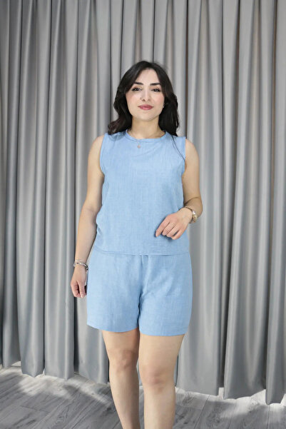 Femella Women Fashion Set de vară negru pentru femei cu pantaloni scurți din ...