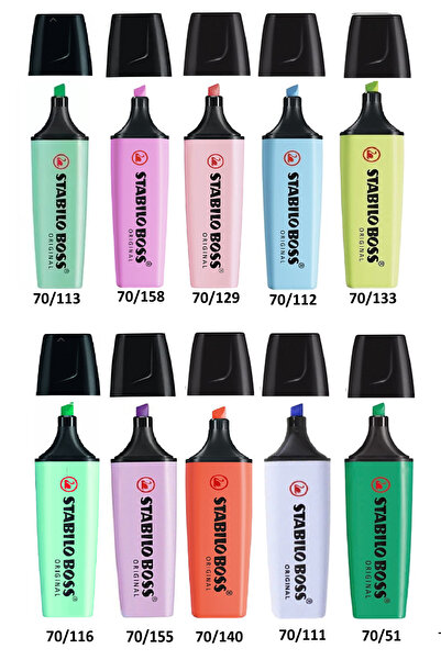 Stabilo Boss 10 Renk Original Colors-2
