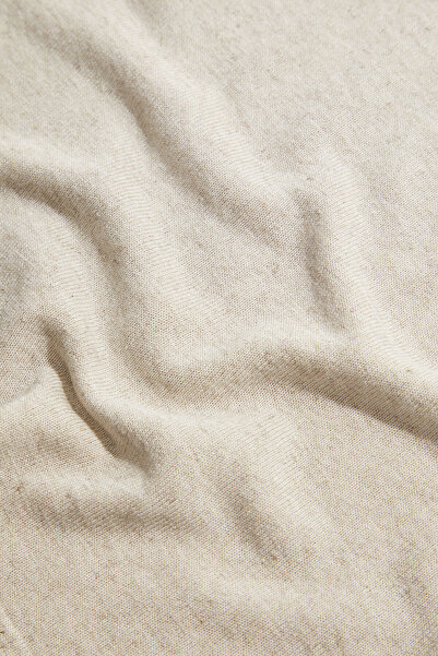 W Collection Beige Cotton Mixed Sleeveless Knitwear