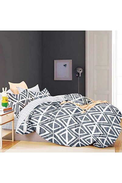 Patul Bed Linen, Satin Cotton, Sulphur, 2 Persons, Double Bed, 4 Pieces