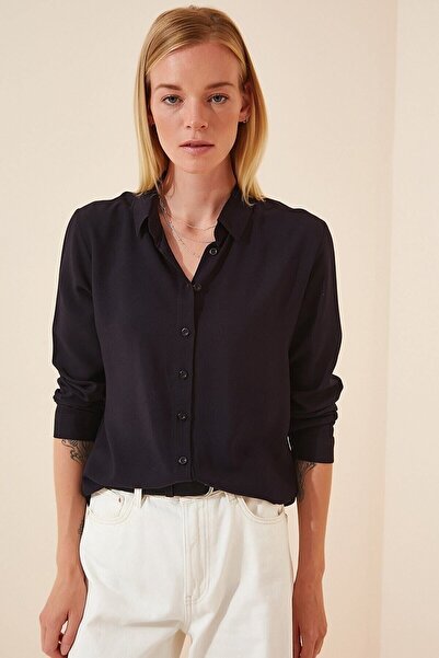 Femella Women Fashion 100% вискоза мека престилка Premium Shirt-36 - черна