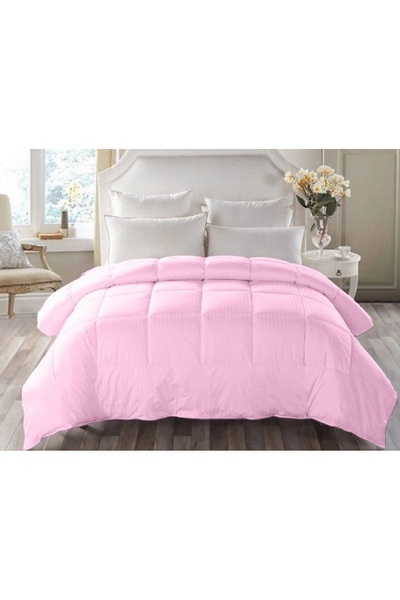 OEM Winter duvet with wool filling, 100% cotton damask cover, size 200x215 cm, powder pink