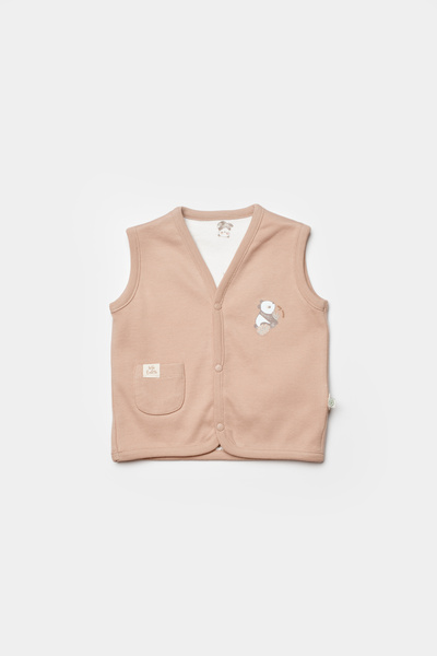 Biorganic Love World Motif Vest