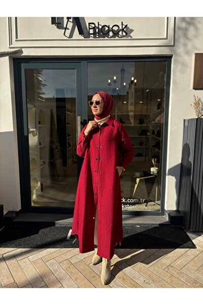 Invee Burgundy Invee Long Cap 7039 - Snap Fastener