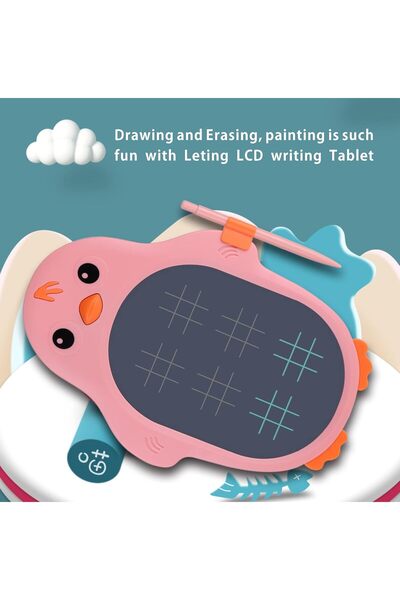 LETING Transparent LCD Writing & Tracing Board with 2 Styluses and 5 Templates (Pink)