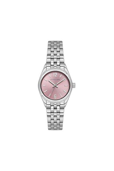 U.S. Polo Assn. Novelties Pink Dial Silver Stainless Steel Bracelet Analog Wa...