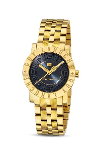 Guy Laroche Alex Watch for Women with Yellow Gold Stainless Steel Bracelet 29 mm 5 Atm