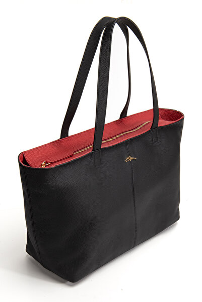 gio&mi Vera Shoulder Bag Genuine Leather Black