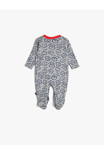 Koton Cotton Long Sleeve Crew Neck Jumpsuit