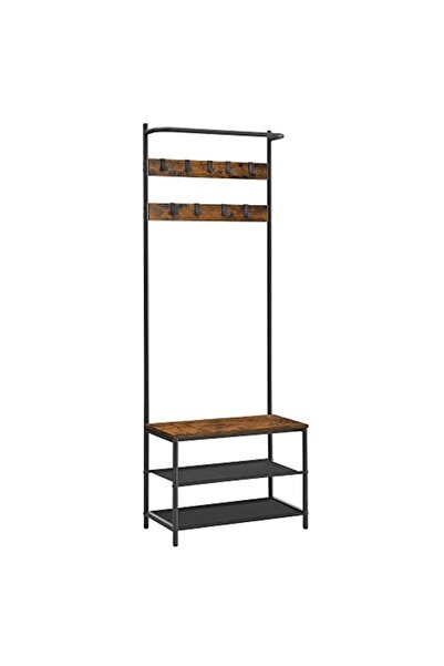 Talis Coat rack, Vasagle, Black, 64x32.2x180 cm