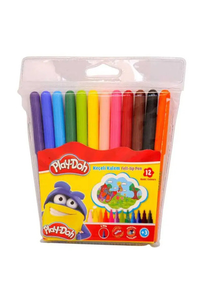 PLAY-DOH PLAYSET قلم بلاي دو مصنوع من مادة PVC مقاس 2 مم 12 لونًا