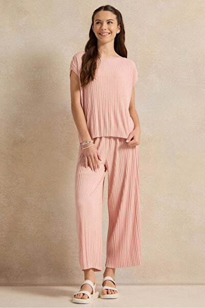 REDTAG Senior Girls Pink Mesh Top