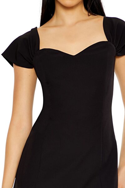 Forever 21 Kalp Yaka Mini Elbise