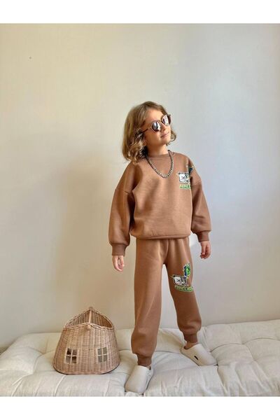 YİGİT BUTİK Character Patterned Boy's Bottom and Top Set